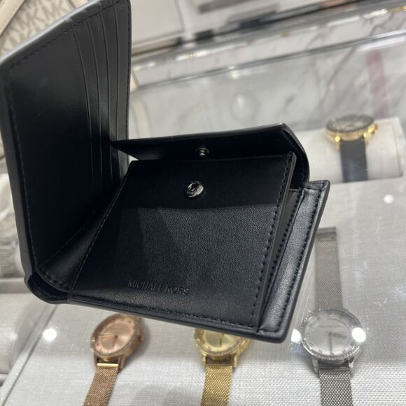 Michael Kors Cooper Pebbled Leather Billfold Wallet With Coin Pouch 36S4LCOF3I - Picture 5 of 8